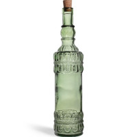 Пляшка з корком LAZOS, 700 мл, зелена хвиля